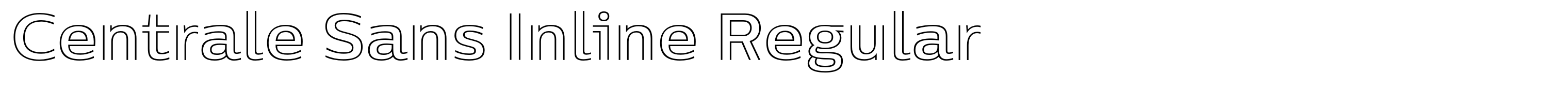 Centrale Sans Inline Regular